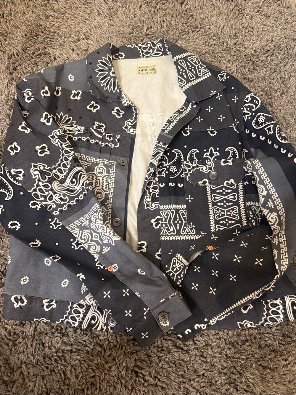 Kapital Bandana Print Black Men's Jacket